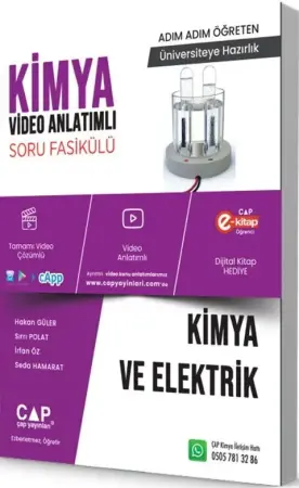 ÇAP Yayınları Üniversiteye Hazırlık Kimya ve Elektrik Konu Anlatımlı Soru Bankası (2025-2026)