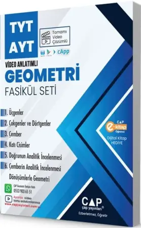Çap Yayınları YKS TYT AYT Geometri Seti (2025-2026)