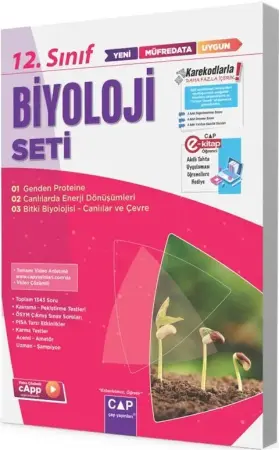 ÇAP Yayınları 12. Sınıf Biyoloji Anadolu Lisesi Seti (2025-2026)