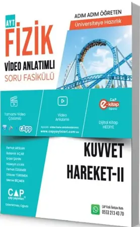 Çap Yayınları Üniversiteye Hazırlık Fizik Konu Anlatımlı Soru Bankası - Kuvvet ve Hareket II (2025-2026)