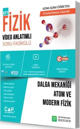 Çap Yayınları AYT Fizik Dalga Mekaniği, Atom ve Modern Fizik Konu Anlatımlı Soru Bankası (2025-2026)