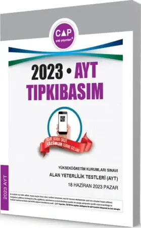 Çap Yayınları YKS Alan Yeterlilik Testi (AYT) Tıpkı Basım (2023)