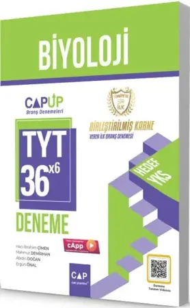 Çap Yayınları TYT Biyoloji 30 x 6 Up Deneme (2024)