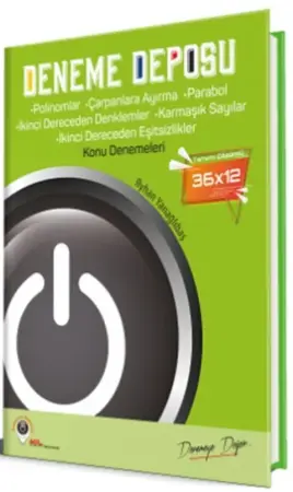 Deneme Deposu Yayınları AYT Polinomlar, Çarpanlara Ayırma ve İkinci Dereceden Denklemler Konu Denemeleri (2025-2026)