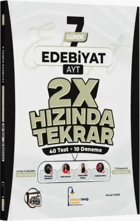 Ders Platosu Yayınları Edebiyat Sokağı AYT Edebiyat 7 Günde 2X Hızında Tekrar Deneme (2026)