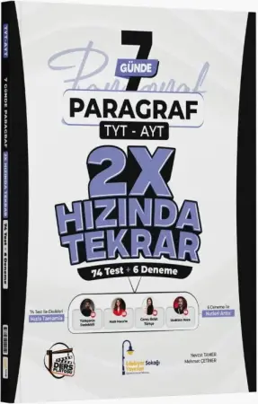 Ders Platosu Yayınları Edebiyat Sokağı TYT AYT Video Ders Kitabı 7 Günde Paragraf (2026)