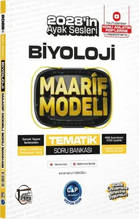 Çap Yayınları Üniversiteye Hazırlık Maarif Tematik Biyoloji Soru Bankası (2026)