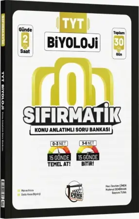 Ders Platosu Yayınları TYT Biyoloji Sıfırmatik Konu Anlatımlı Kamp Kitabı (2026)