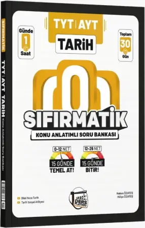 Ders Platosu Yayınları TYT AYT Tarih Sıfırmatik Konu Anlatımlı Kamp Kitabı (2026)