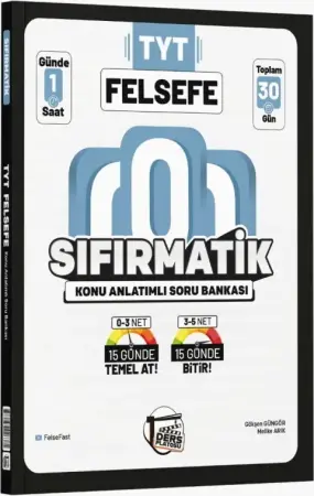 Ders Platosu Yayınları TYT Felsefe Sıfırmatik Konu Anlatımlı Kamp Kitabı (2025-2026)