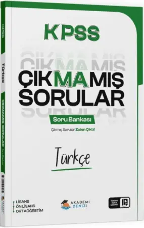 Akademi Denizi Yayınları KPSS Türkçe Çıkmamış Sorular Soru Bankası (2025-2026)