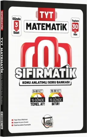 Ders Platosu Yayınları TYT Matematik Sıfırmatik Konu Anlatımlı Soru Bankası Kamp Kitabı (2025-2026)