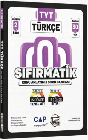 Ders Platosu Yayınları TYT Türkçe Sıfırmatik Konu Anlatımlı Kamp Kitabı (2026)