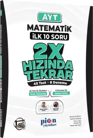 Ders Platosu Yayınları YKS Alan Yeterlilik Testi (AYT) 2X Hızında İlk 10 Soru Matematik (2026)