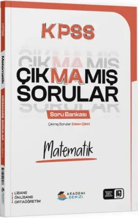 Akademi Denizi Yayınları KPSS Matematik Çıkmamış Sorular Soru Bankası (2025-2026)