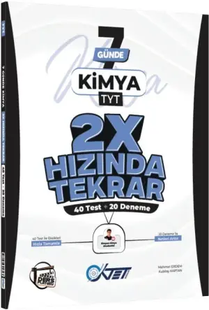 Ders Platosu Yayınları TYT Kimya Oktet 2X Hızında Tekrar Deneme (2026)