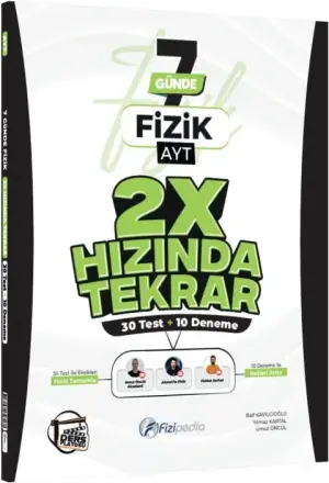 Ders Platosu Yayınları Fizipedia YKS Alan Yeterlilik Testi (AYT) 2X Hızında Tekrar Fizik - 2026
