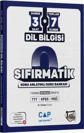 Ders Platosu Yayınları Çap Sıfırmatik TYT KPSS MSÜ Dil Bilgisi Konu Anlatımlı Soru Bankası (2026)