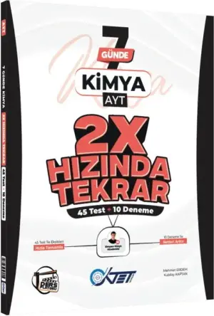Ders Platosu Yayınları OKTET AYT Kimya 7 Günde 2X Hızında Video Ders Kitabı (2026)