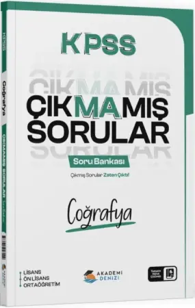 Akademi Denizi Yayınları KPSS Coğrafya Çıkmamış Sorular Soru Bankası (2025-2026)