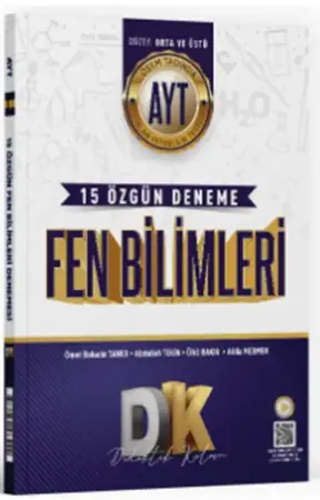 Didaktik Kalem Yayınları YKS Alan Yeterlilik Testi (AYT) Fen Bilimleri 15 Deneme (2025-2026)