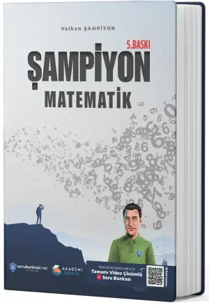 Akademi Denizi Yayınları Şampiyon Matematik Video Ders Çözümlü Soru Bankası (2025-2026)