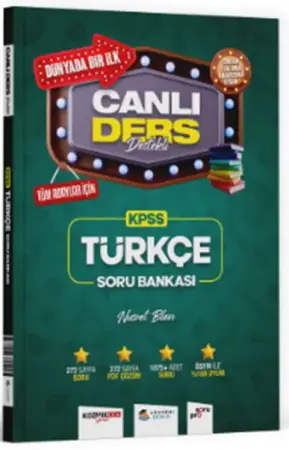 Akademi Denizi Yayınları KPSS Türkçe Canlı Ders Destekli Soru Bankası (2025-2026)