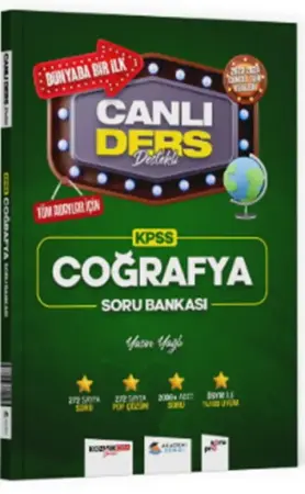 Akademi Denizi Yayınları KPSS Coğrafya Canlı Ders Destekli Soru Bankası (2025-2026)