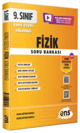 ENS Yayınları 9. Sınıf Etkinlikli KÖS Fizik Soru Bankası (2025-2026)