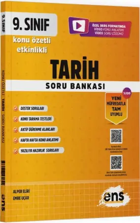 ENS Yayınları 9. Sınıf Tarih Etkinlikli Konu Özetli Soru Bankası (2025-2026)