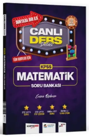 Akademi Denizi Yayınları KPSS Canlı Ders Destekli Matematik Soru Bankası (2025-2026)