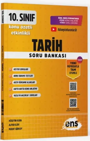 ENS Yayınları 10. Sınıf Etkinlikli Konu Özetli Soru Bankası Tarih (2025-2026)