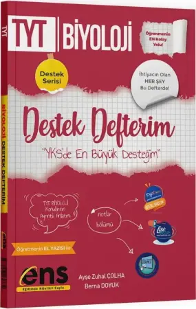 ENS Yayınları TYT Biyoloji Destek Defterim (2025-2026)