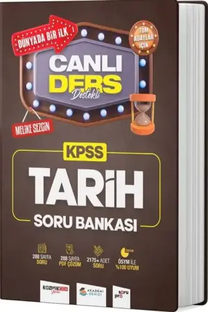 Akademi Denizi Yayınları KPSS Tarih Canlı Ders Destekli Soru Bankası (2025-2026)