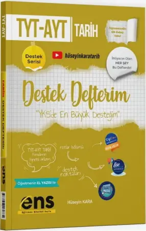 ENS Yayınları YKS TYT AYT Tarih Destek Defterim (2025-2026)