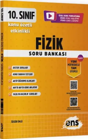 ENS Yayınları 10. Sınıf Etkinlikli KÖS Fizik Soru Bankası (2025-2026)