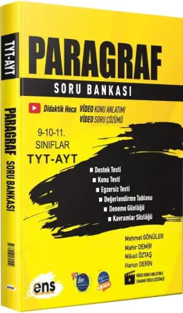 ENS Yayınları TYT Destek Paragraf Soru Bankası (2025-2026)