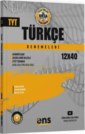 ENS Yayınları TYT Türkçe Destek 12'li Deneme (2025-2026)