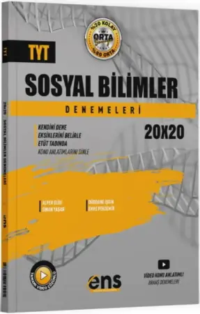 ENS Yayınları TYT Sosyal Bilimler Destek 20'li Deneme (2025-2026)