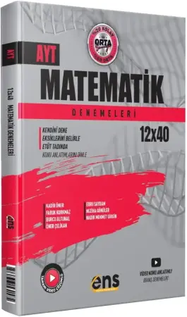 ENS Yayınları YKS Alan Yeterlilik Testi (AYT) Matematik Destek Denemesi 12x40 (2025-2026)