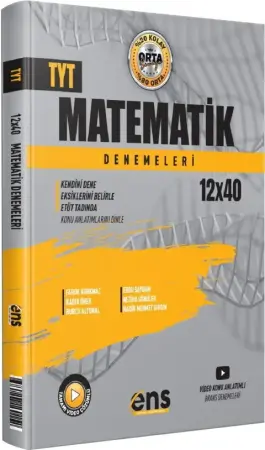 ENS Yayınları TYT Destek Matematik 12 x 40 Denemesi (2025-2026)