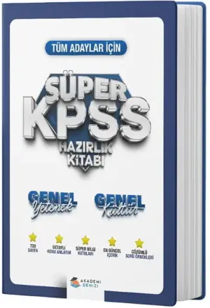 Akademi Denizi Yayınları KPSS Genel Yetenek Genel Kültür Canlı Ders Destekli Konu Anlatımlı Hazırlık Kitabı (2025-2026)