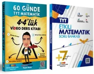 Etkili Matematik Yayınları TYT Matematik Soru Bankası ve 60 Günde TYT Matematik Video Ders Kitabı Seti (2024-2025)