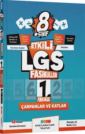 Etkili Matematik Yayınları 8. Sınıf LGS Çarpanlar ve Katlar Fasikül 1 (2025-2026)