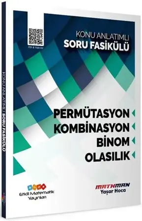 Etkili Matematik Yayınları YKS AYT Matematik Permütasyon Kombinasyon Binom ve Olasılık Konu Anlatımlı Soru Fasikülü (2024)