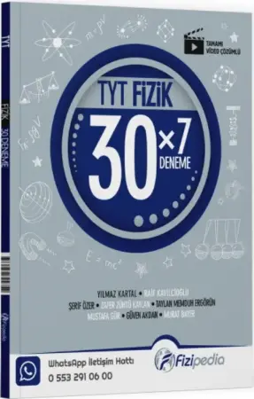 Fizipedia Yayınları TYT Fizik 30 x 7 Deneme (2025-2026)