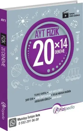 Fizipedia Yayınları YKS Alan Yeterlilik Testi (AYT) Fizik 20 x 14 Deneme (2025-2026)