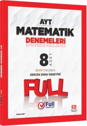 Full Matematik Yayınları YKS Alan Yeterlilik Testi (AYT) Matematik 8'li Deneme (2025-2026)