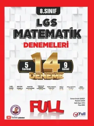 Full Matematik Yayınları 8. Sınıf LGS Matematik 14'lü Branş Denemeleri (2025-2026)