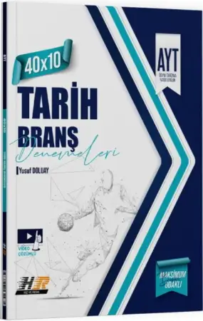 Hız ve Renk Yayınları AYT Alan Yeterlilik Testi Tarih 40 x 10 Branş Denemesi (2025-2026)